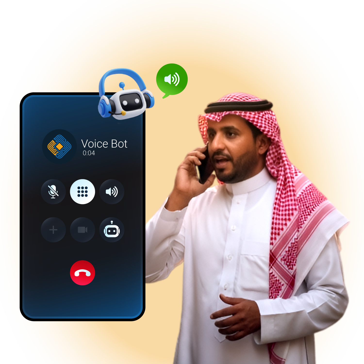 بوت صوتي بالذكاء الاصطناعي